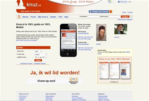 Knuz.nl informatie over deze kosteloze datingsite, reviews